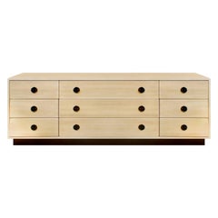 Harvey Probber Low Chest of Drawers with Inset Rosewood Pulls, 1950s 3