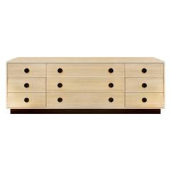 Harvey Probber Low Chest of Drawers with Inset Rosewood Pulls, 1950s