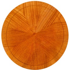 Shelton-Mindel Round Mahogany Side Table 1990s