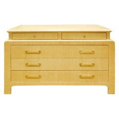 Harrison Van Horn Chest of Drawers in Lacquered Linen, 1970s