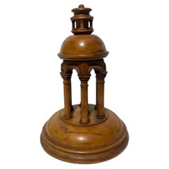 Antique North European Grand Tour Temple Model Sculpture, C. 1890