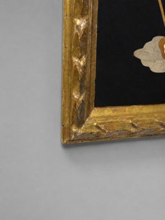 19th Century Italian Pietra Dura Commedia Dell’Arte Figure Plaque