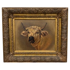 Attr Rosa Bonheur (French, 1822 - 1899) "Portrait of a Highland Bull" W Findley