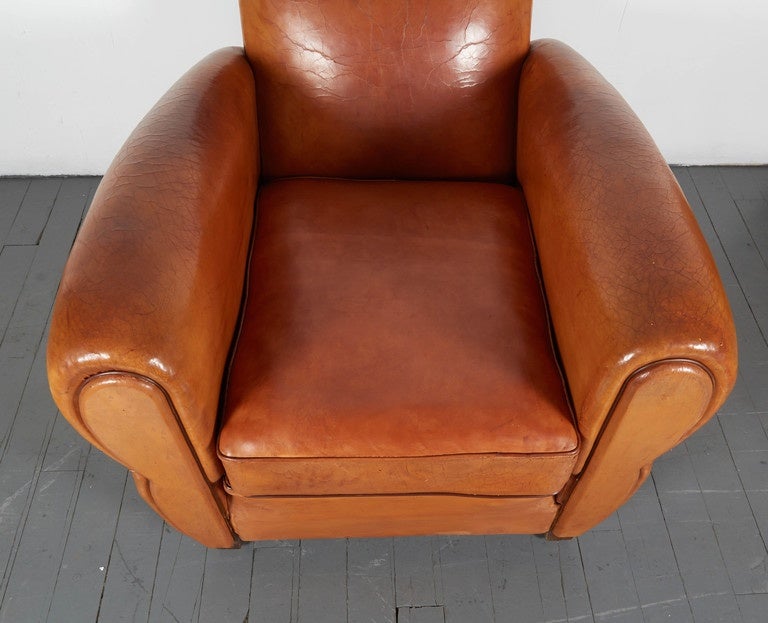 French Leather Club Chair