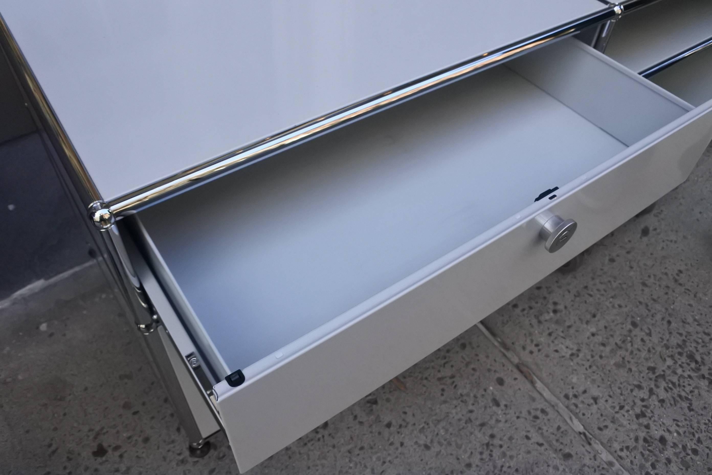 Mid-Century Modern USM Haller Custom Order Console and Storage Unit For Sale