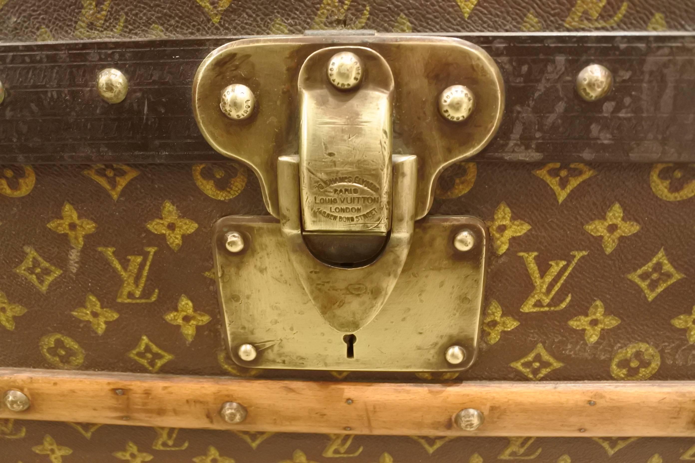 Vintage Louis Vuitton Steamer Trunk For Sale 1