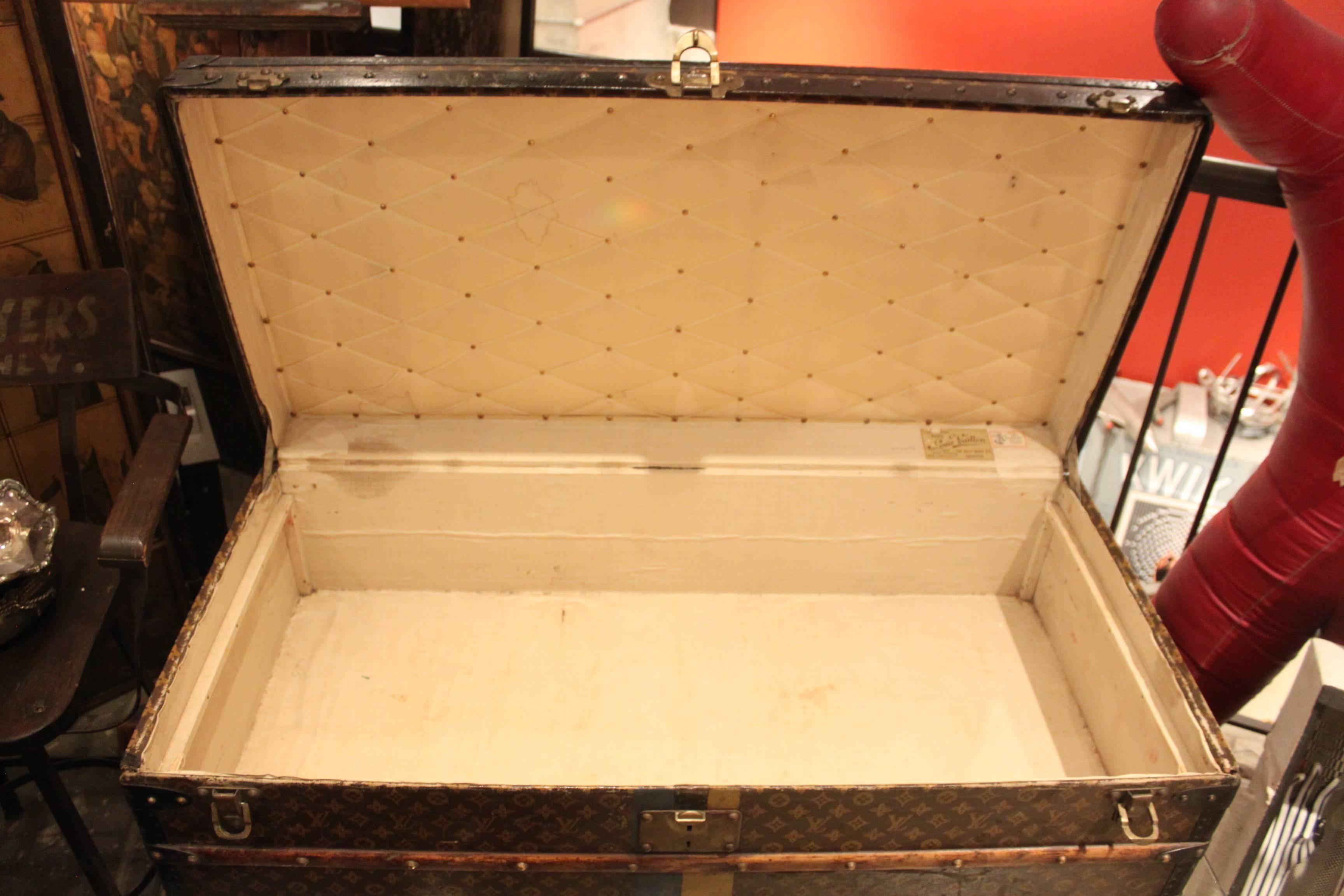 Vintage Louis Vuitton Steamer Trunk In Fair Condition In New York, NY