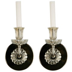 Pair of Tulip Glass Midcentury Sconces