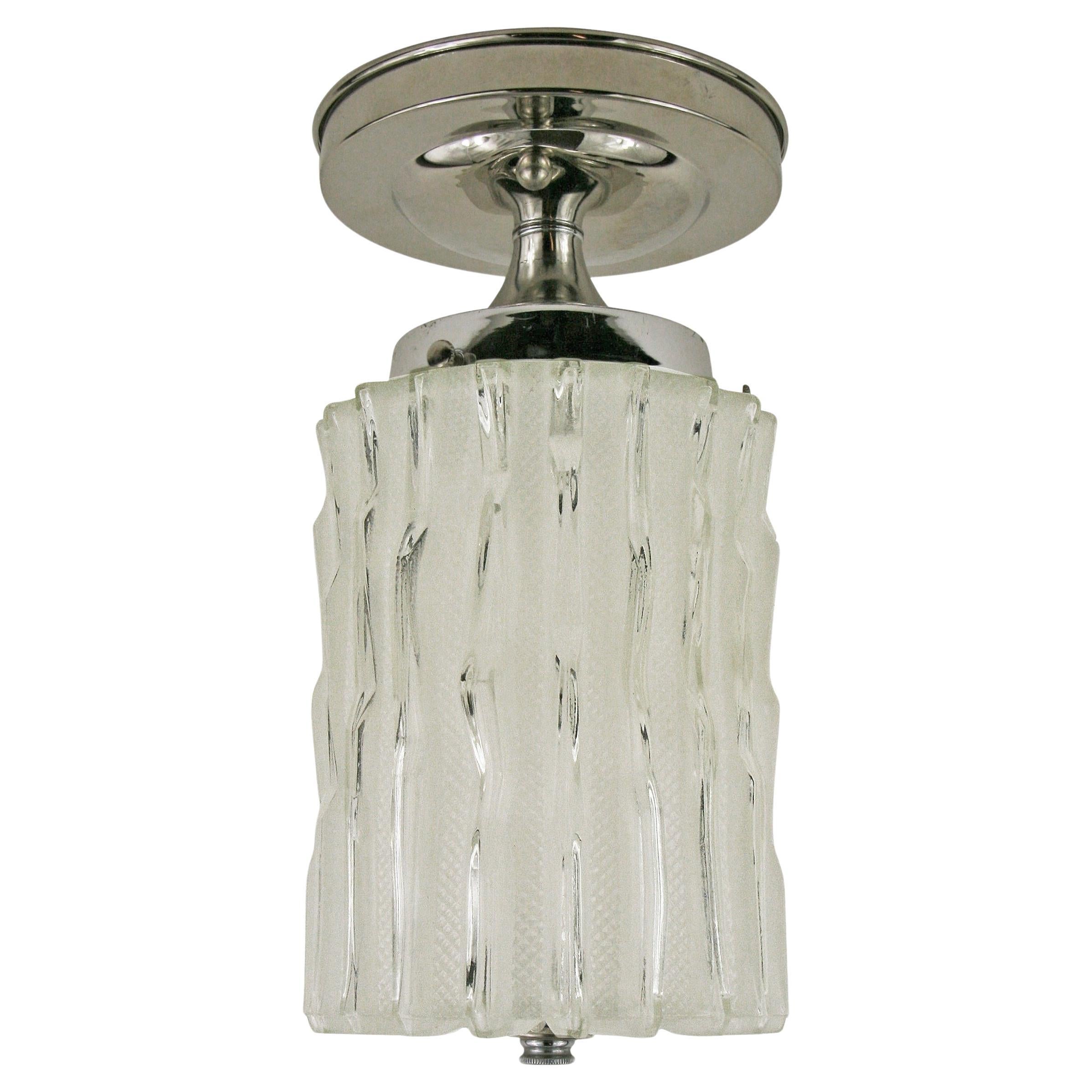 Mid Century Murano Glass Ceiling Light(4 available) For Sale