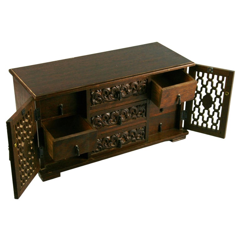 Japanese 9 Drawer Jewellery /Storage Music Box For Sale at 1stDibs