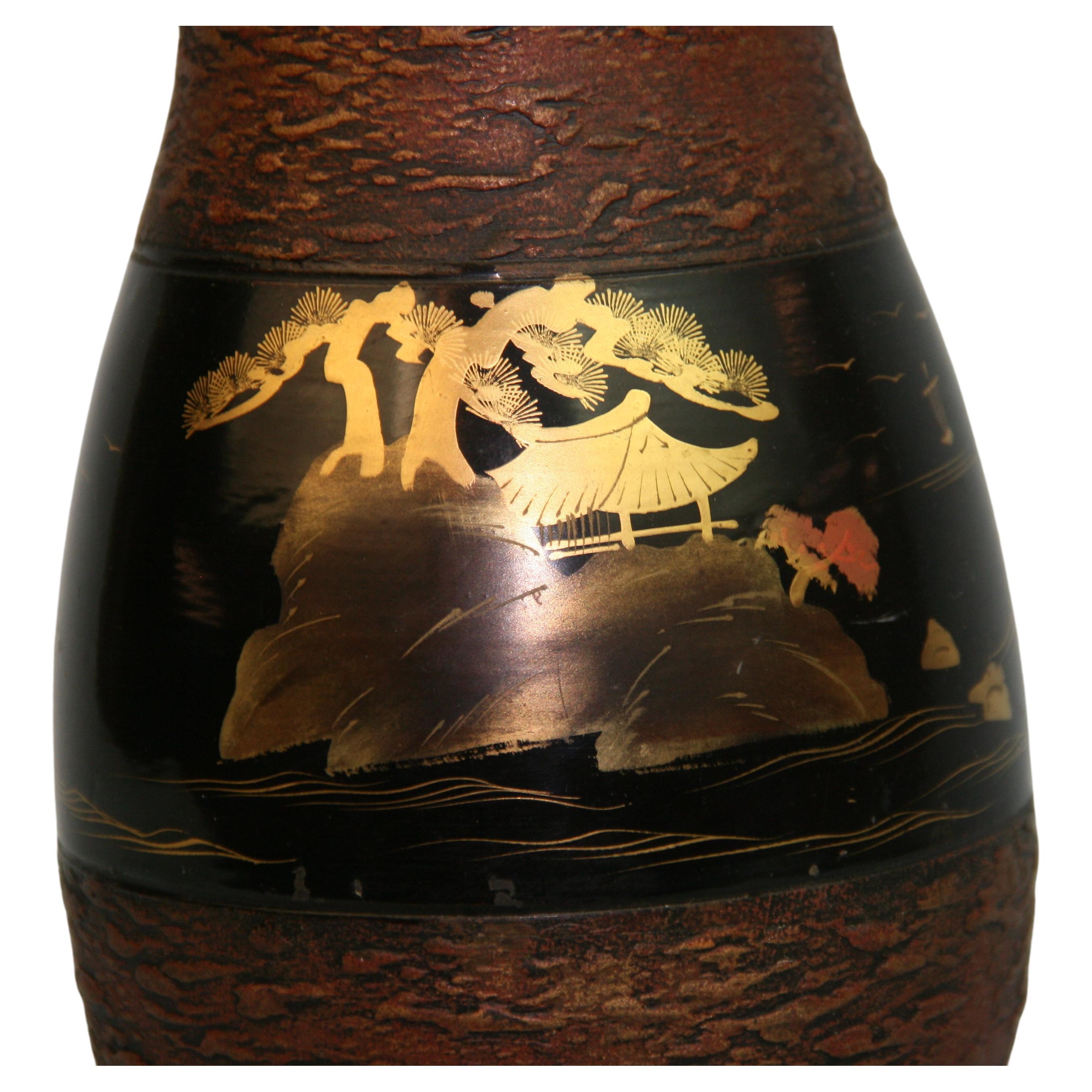 Japanese hand painted vase.
