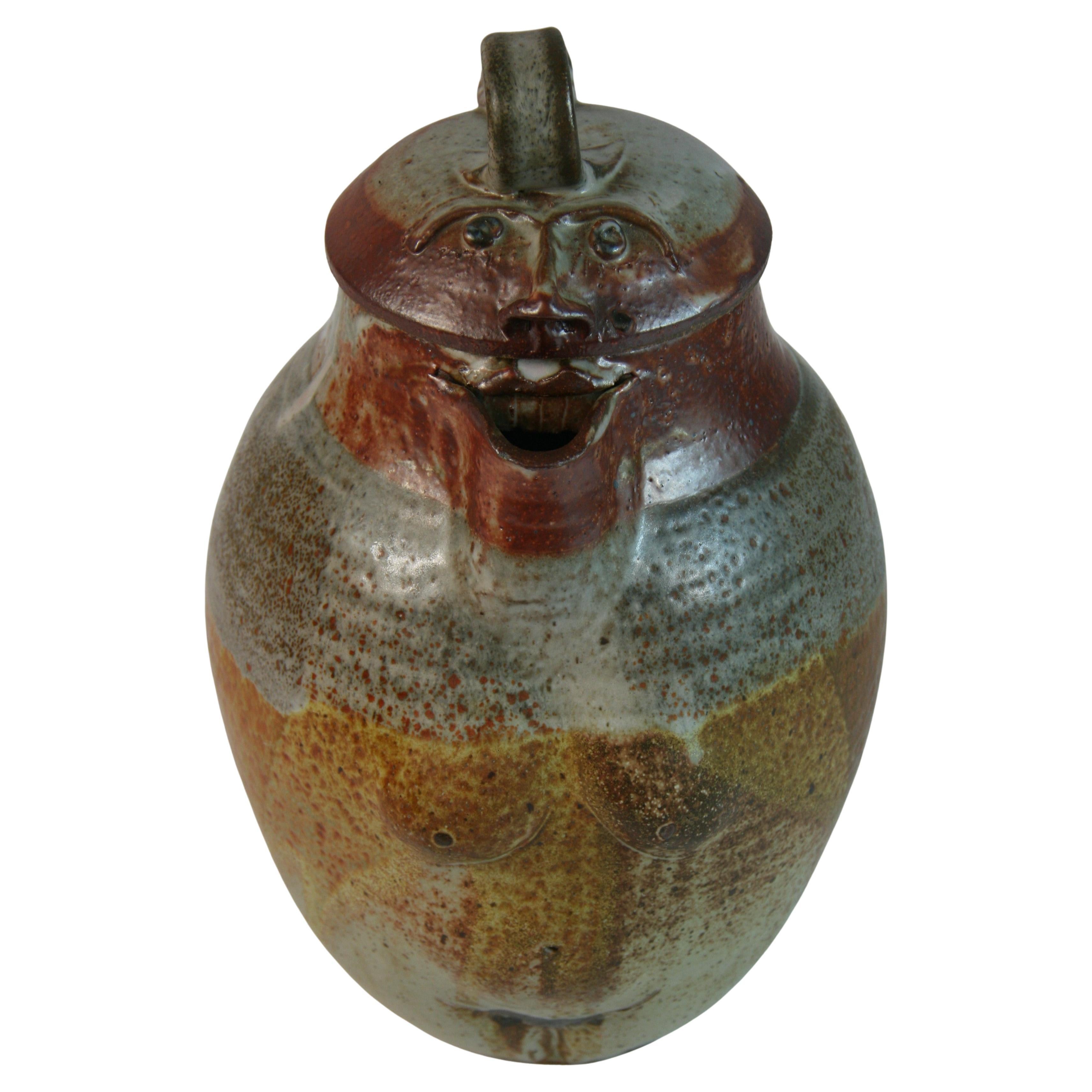 Folk Art Pottery Figural  Jug / Pitcher