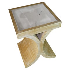 Chêne Oak Oak miroir X Side / End Tableau (2 disponibles}