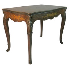 Antique French Inlaid Coffee Table1930