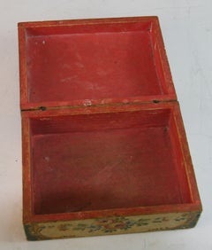 Antique Florentine Hand Painted Box