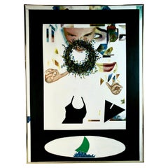 Sum of All The Parts Over Sized Futurist Italian Oil on Canvas Framed