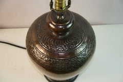 Hammered Copper Lamp