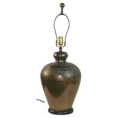 Hammered Copper Lamp