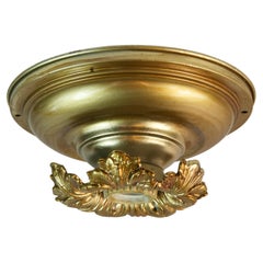 Antique Italian Gilt Foliate Ceiling Light/Sconce (2 pieces available)