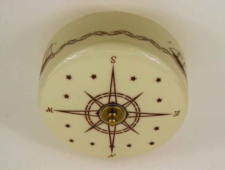 Nautical Compass Ceiling Light at 1stDibs