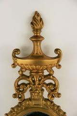 Pair of Brass Mirrored Candle Sconces