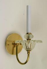 Pair of Large Glass Tulip Sconces