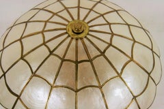 Capiz Shell  Mid Century Flushmount