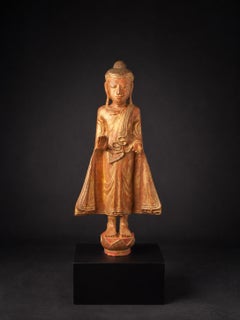 Antique Standing Mandalay Buddha Statue from Burma