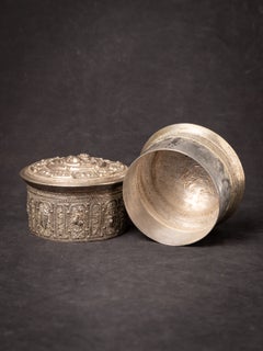 Antique Burmese Silver Box from Burma