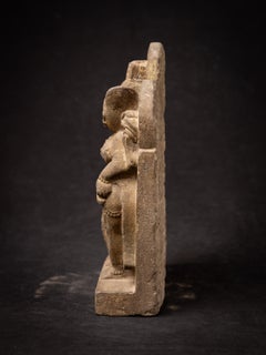 Relief antique en grès indien représentant Lakshmi-Narayana, provenant d'Inde