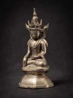 Beautiful antique Burmese silver Buddha from Burma