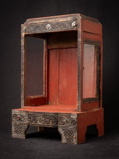 Antique wooden Burmese temple from Burma