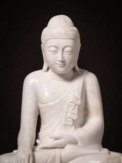 Newly made Burmese marble Buddha statue from Burma