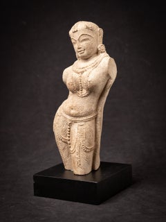 Old sandstone Apsara statue from India