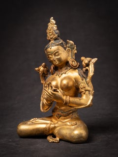 Old bronze Nepali Green Tara statue from Nepal