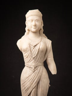 Antique Indian marble Parvati statue from India