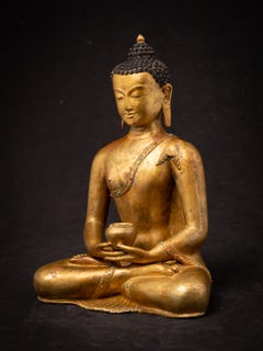 Old bronze Nepali Buddha statue from Nepal