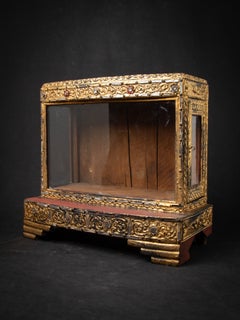 Antique wooden Buddha temple from Myanmar