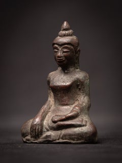 Antique bronze Cambodian Khmer Buddha from Cambodia