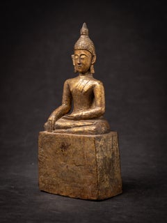 Antique wooden Thai Buddha statue from Thailand