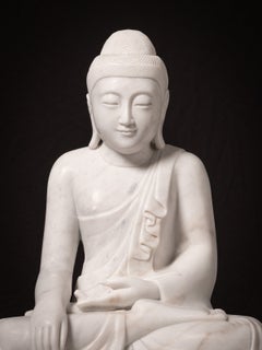 Newly made Burmese marble Buddha statue from Burma