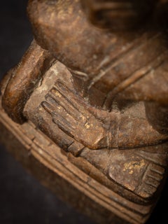 Antique wooden Thai Buddha statue from Thailand
