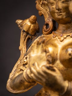 Old bronze Nepali Green Tara statue from Nepal