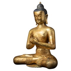 Old bronze Nepali Buddha statue from Nepal