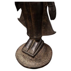 Beautiful antique bronze Laotian Buddha from Laos