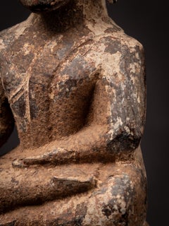 Antique wooden Thai Budha statue from Thailand