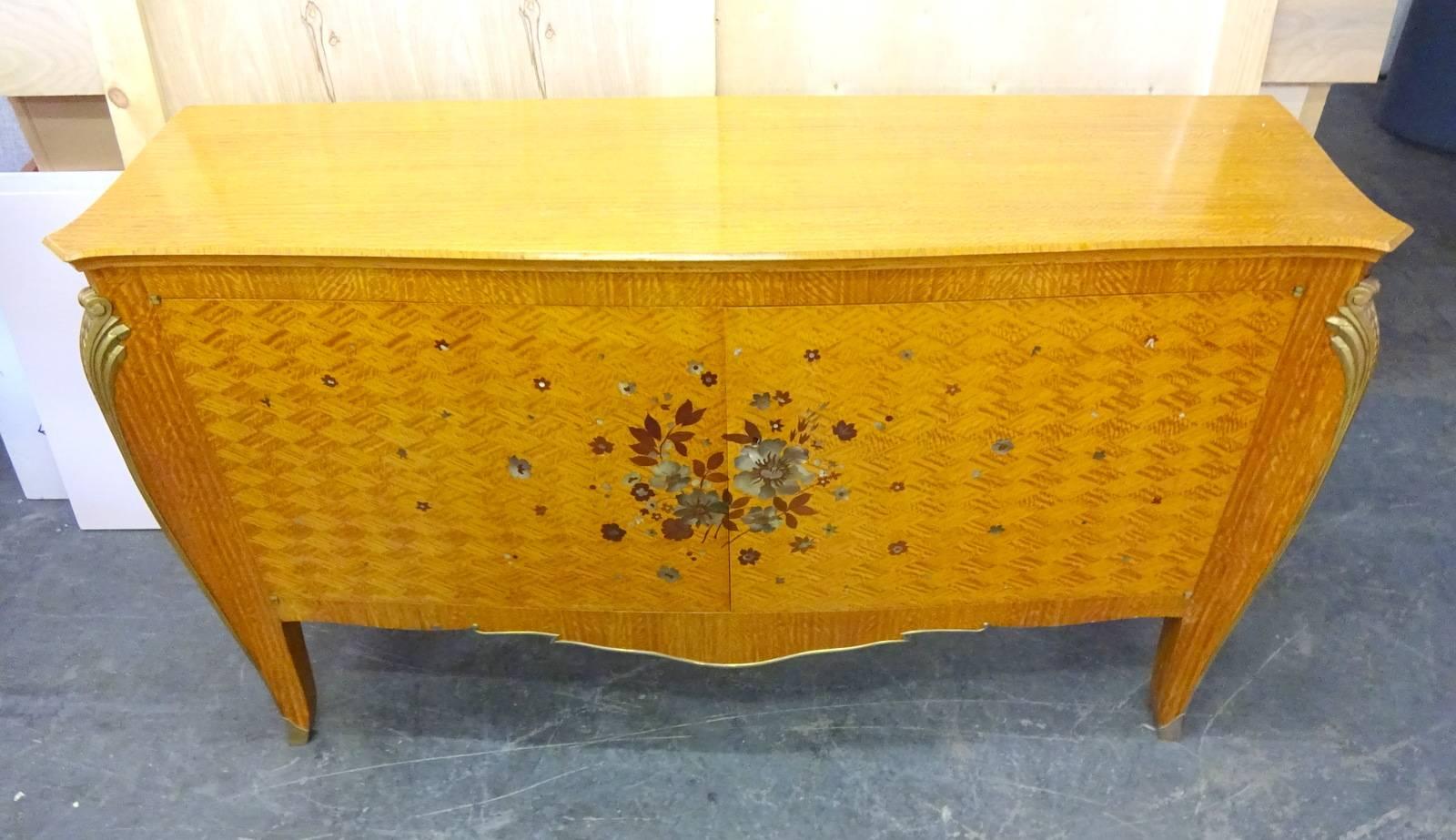 20th Century Commode with Mother-of-Pearl Inlay by Copin For Sale