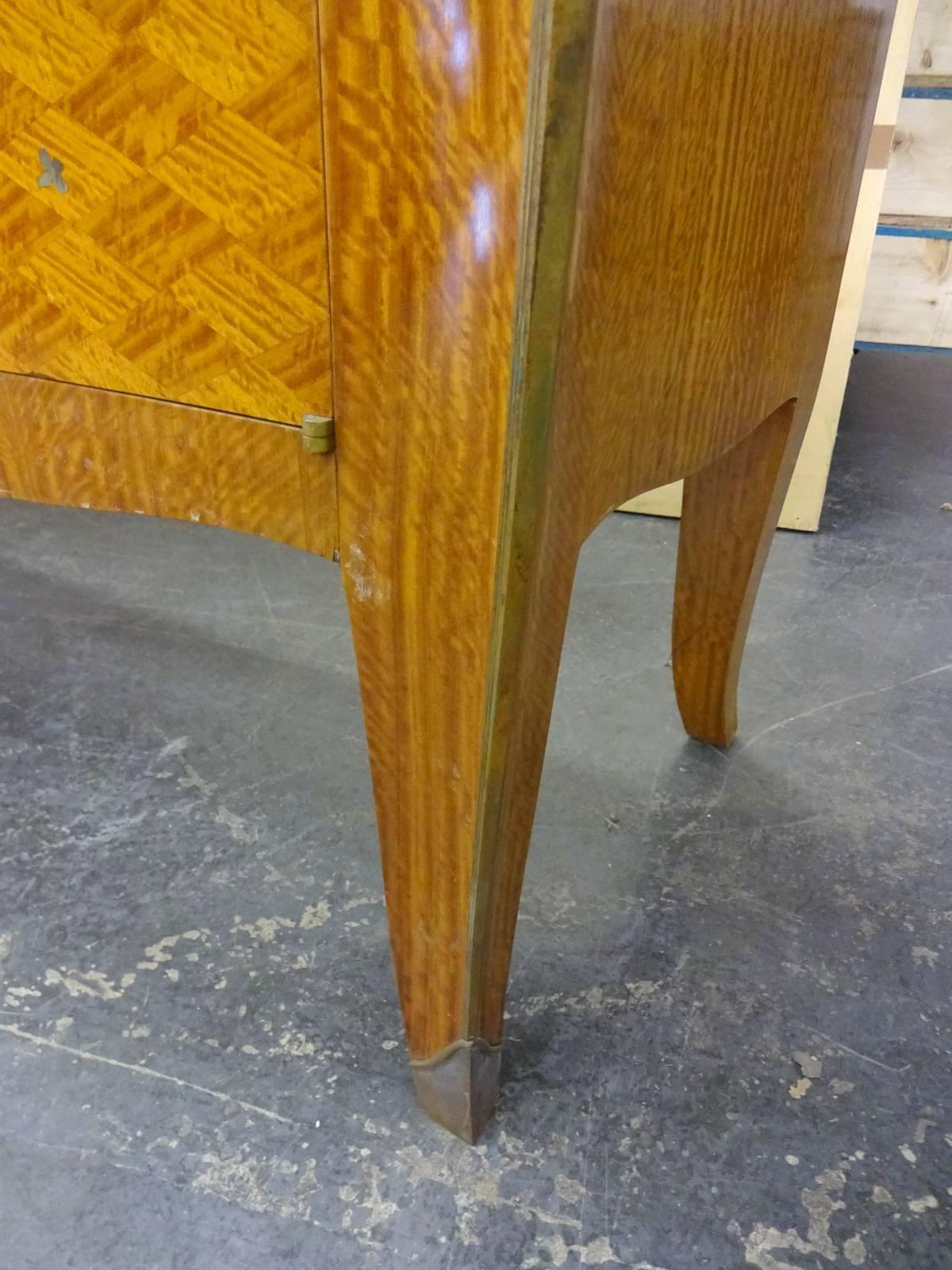 Marquetry Commode with Mother-of-Pearl Inlay by Copin For Sale