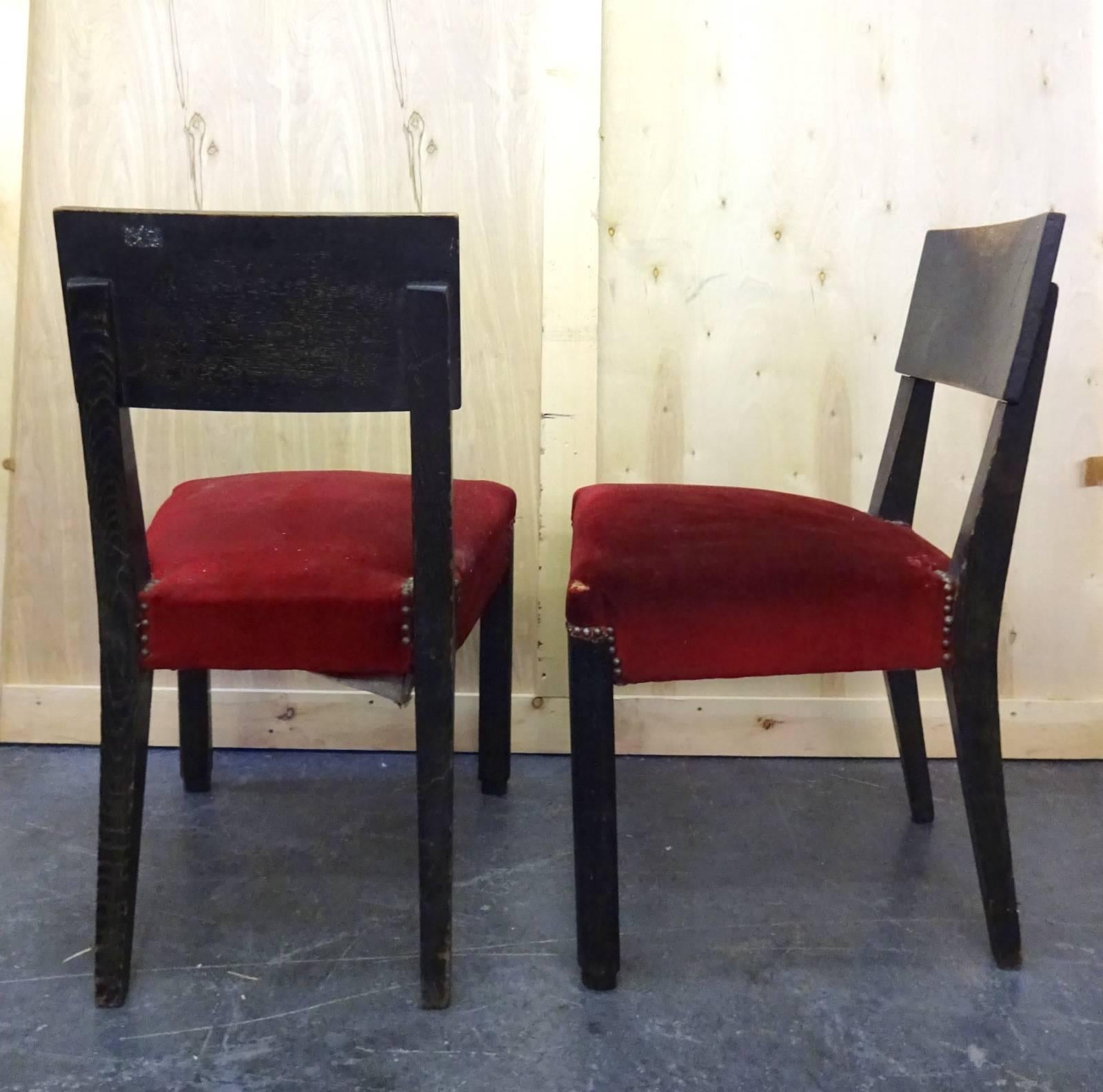 Chairs in original condition from the 1940s
Located in Brooklyn.