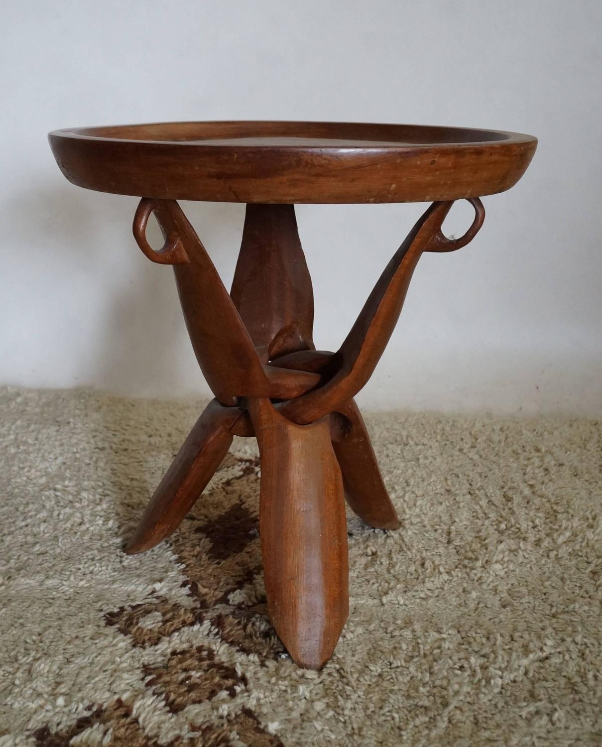 African Side Table For Sale at 1stdibs